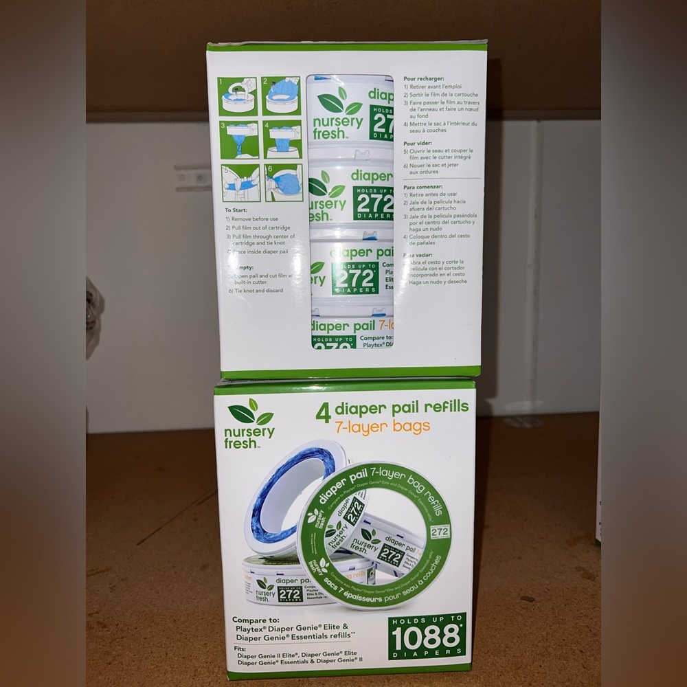 Nursery Fresh 2 boxes of 4 diaper pail refills